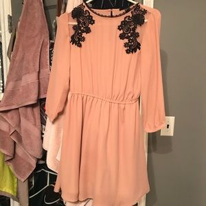 Pink and black Forever 21 dress